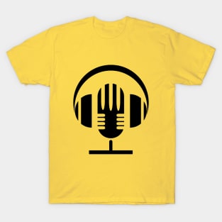 Microphone with headphones T-Shirt